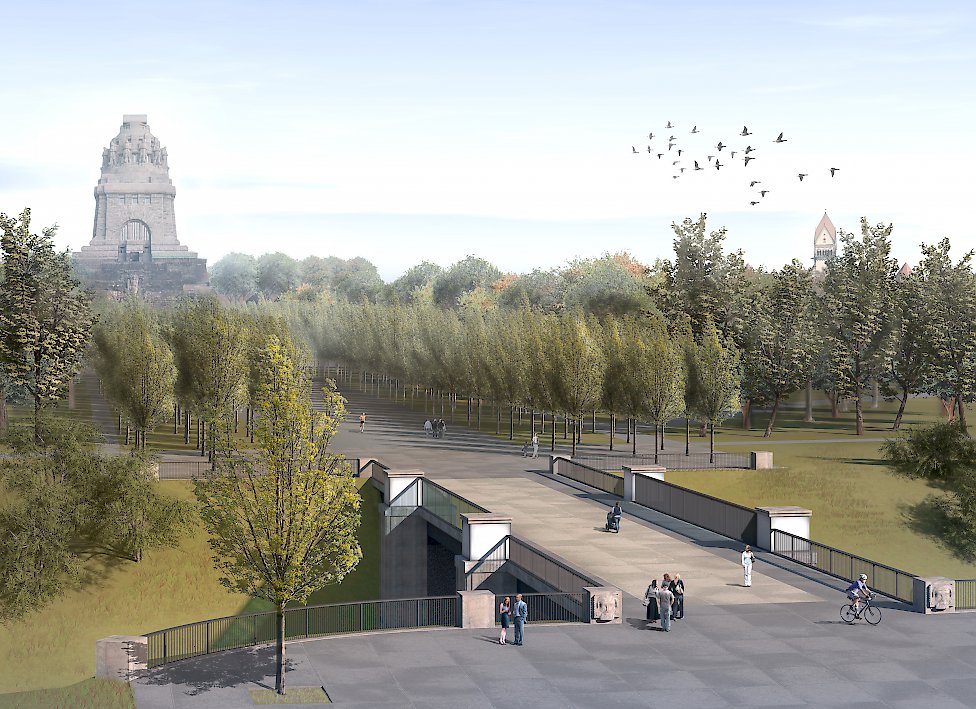 Messebrücke Leipzig, Straße des 18. Oktober