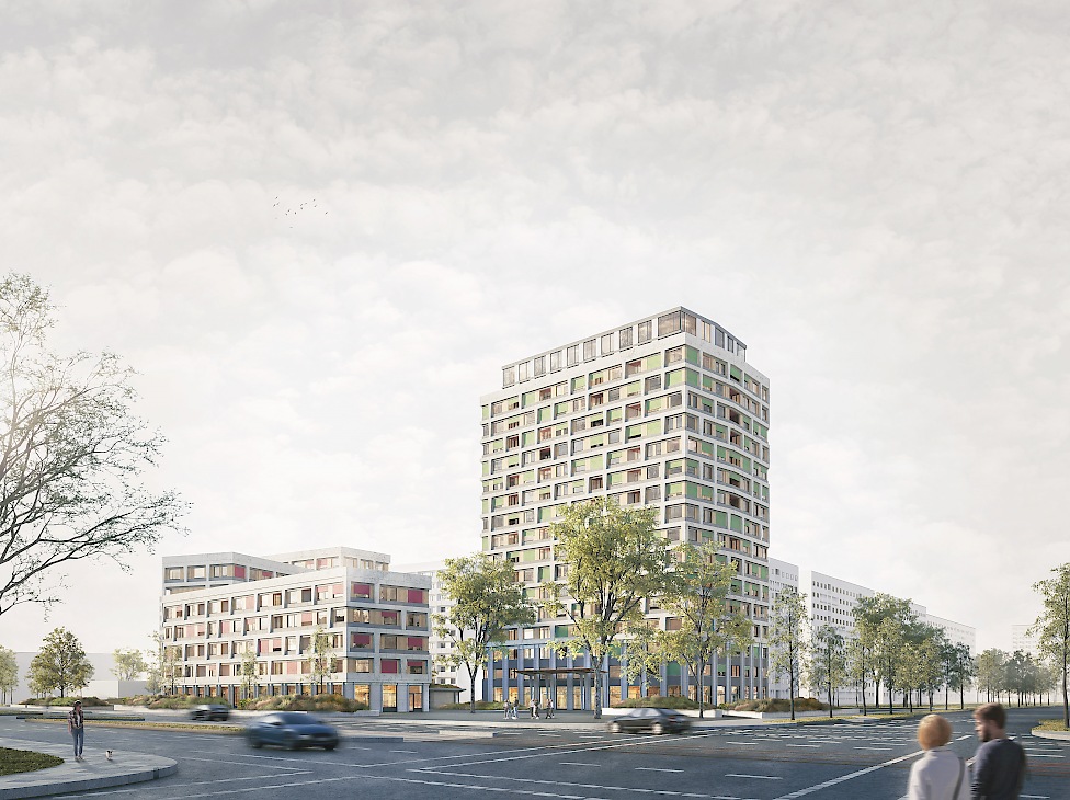 Wohnbebauung an der Semmelweisstraße in Leipzig